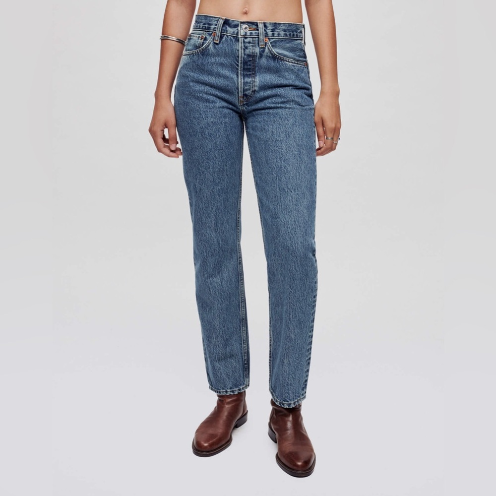 70’s High Rise Stove Pipe Jeans